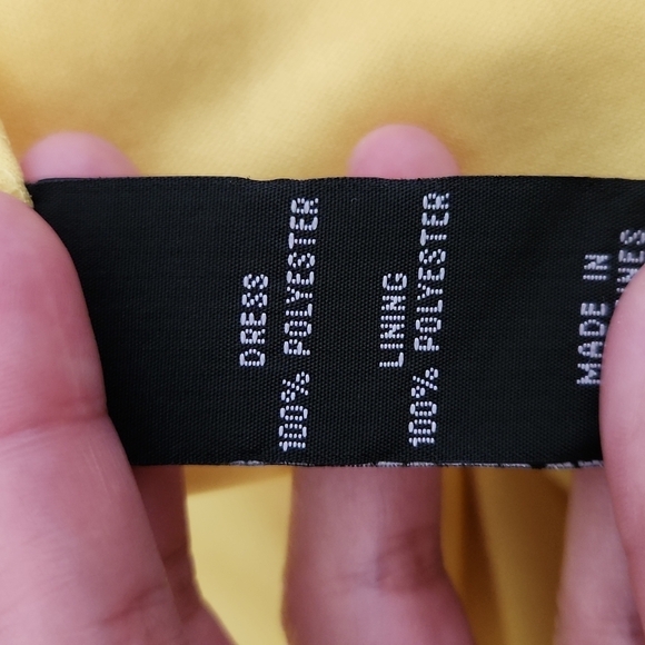 BCX Yellow Layered Halter Sundress - Picture 4 of 4